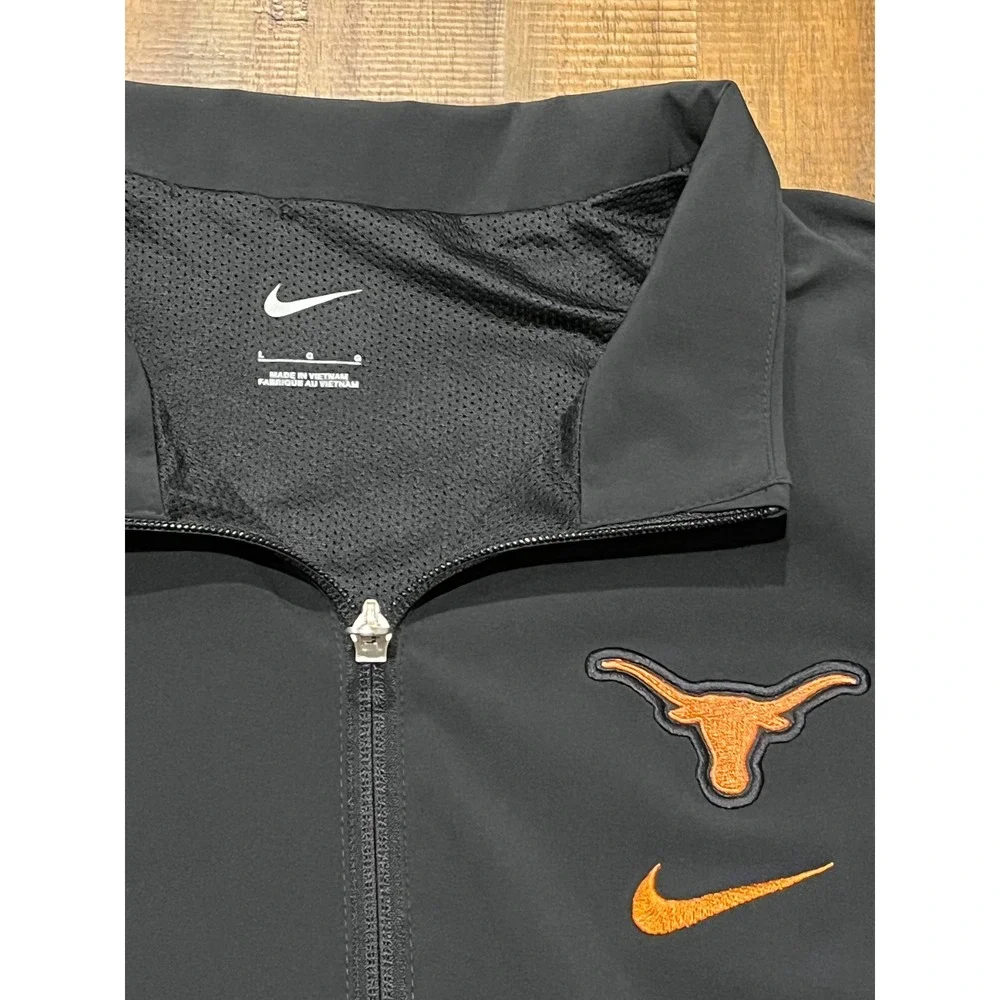 Nike‎ Texas Longhorns NCAA Black Full Zip Jacket Men's Large